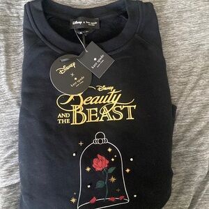 DISNEY X KATE SPADE Beauty And The Beast Sweatshirt Large NWT